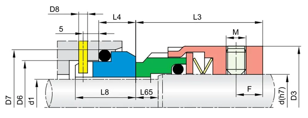 46TS PC02 O-ring Mechanical Seals for Pumps