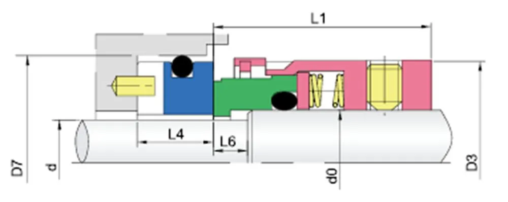 WG8B1 Multi Spring Mechanical Seals for Pumps