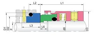 WG 210N Elastomer Bellow Mechanical Seals for Pumps