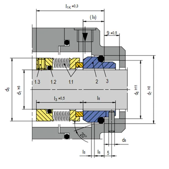 70 MBS100 Mechanical Seals for Pumps Pusher Seals