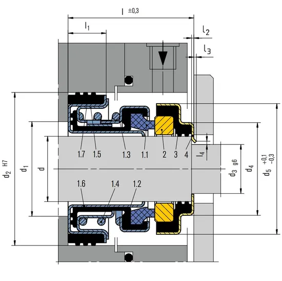 65 EH700 Mechanical Seals for Pumps Pusher Seals