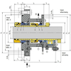 124 MR-D Mechanical Seals for Pumps Pusher Seals