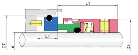 WG8-1T Multi Spring Mechanical Seals for Pumps