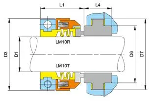10R Type Mechanical Seals for Chemical Pump Seals