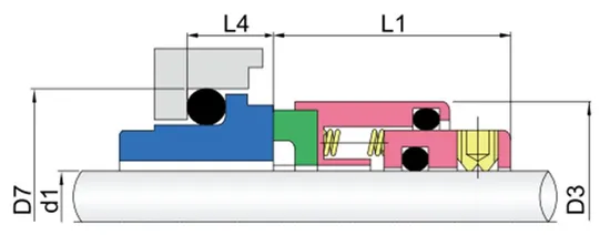 WG GLF-21 Grundfose Pump Mechanical Seals for Pumps