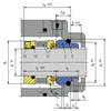 72 MFL85N Mechanical Seals for Pumps Pusher Seals