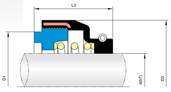 87TS PB19 Elastomer Bellow Mechanical Seals for Pumps