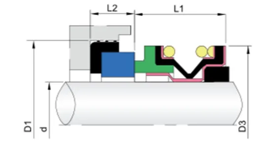 WG 65 Elastomer Bellow Mechanical Seals for Pumps