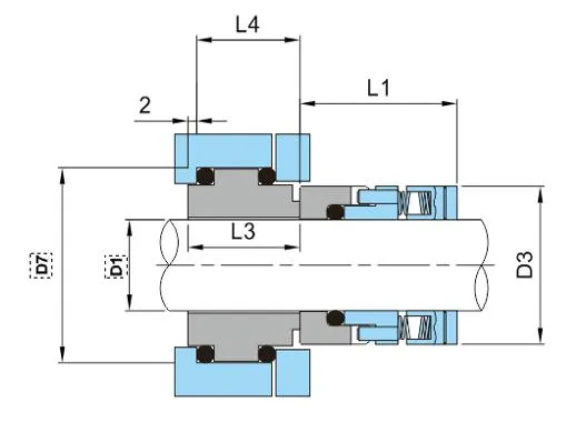Multi-spring Mechanical Seals RO-A for Chemical Pumps
