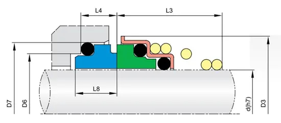 52TS PC12 O-ring Mechanical Seals for Pumps