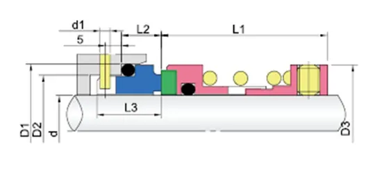 WG250 Single Spring Mechanical Seals for Pumps
