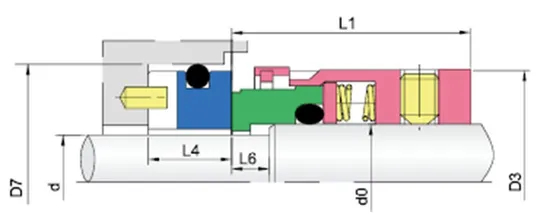 WG40 Multi Spring Mechanical Seals for Pumps