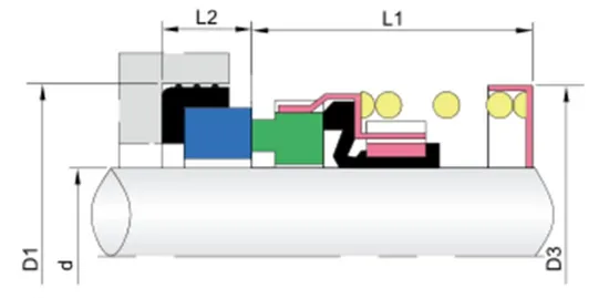 WGBIA Elastomer Bellow Mechanical Seals for Pumps