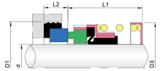 WG10 Elastomer Bellow Mechanical Seals for Pumps