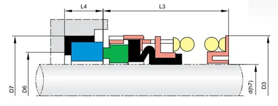 72TS PB02 Elastomer Bellow Mechanical Seals for Pumps