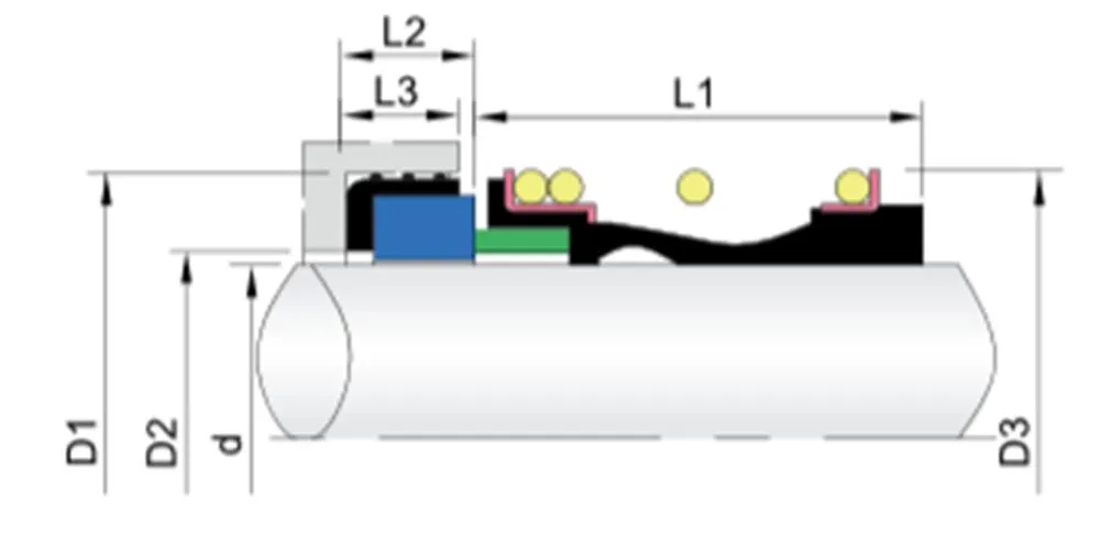 WG150A Elastomer Bellow Mechanical Seals for Pumps