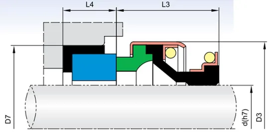 86TS PB18 Elastomer Bellow Mechanical Seals for Pumps