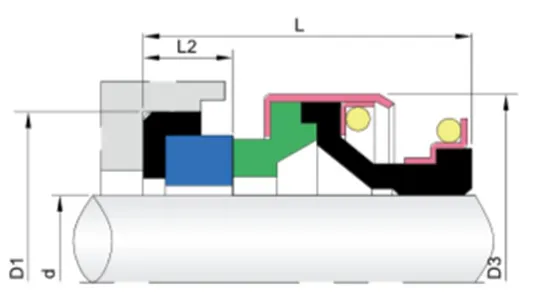 WG 301 Elastomer Bellow Mechanical Seals for Pumps