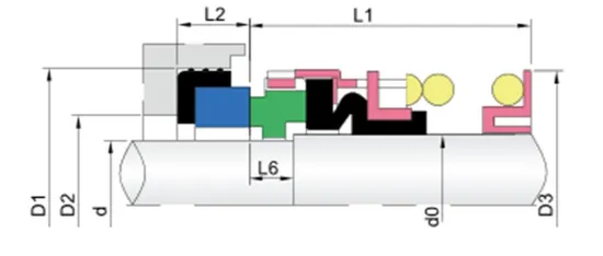 WG 1B Elastomer Bellow Mechanical Seals for Pumps