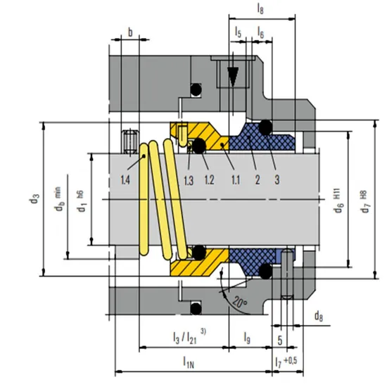8 M3N Mechanical Seals for Pumps Pusher Seals