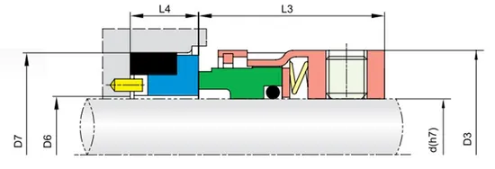 53TS PC15 O-ring Mechanical Seals for Pumps