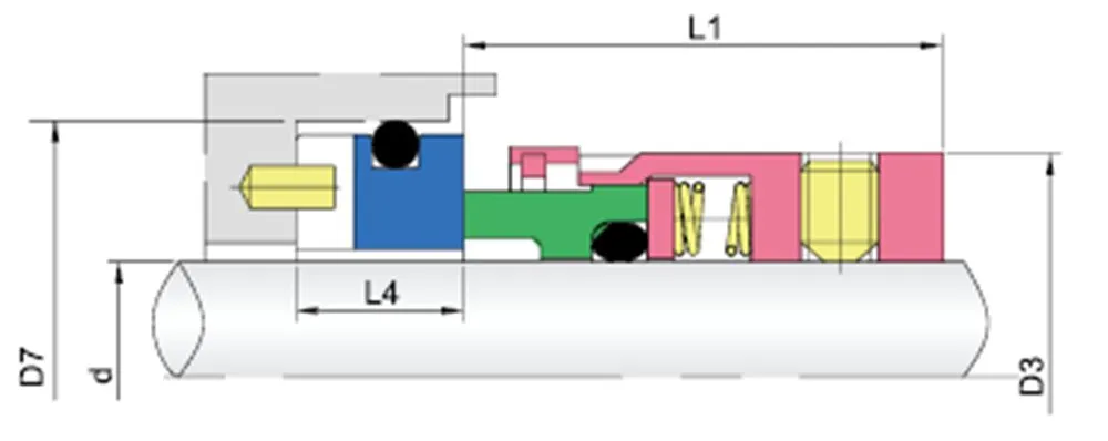 WG8-1T Multi Spring Mechanical Seals for Pumps
