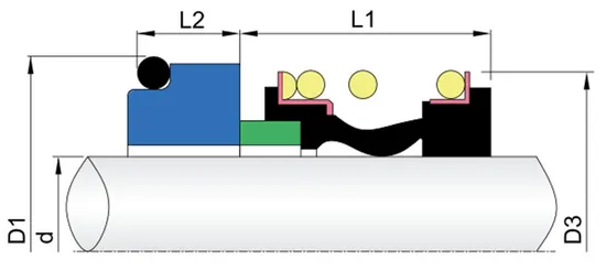 WG GLF-17 Grundfose Pump Mechanical Seals for Pumps