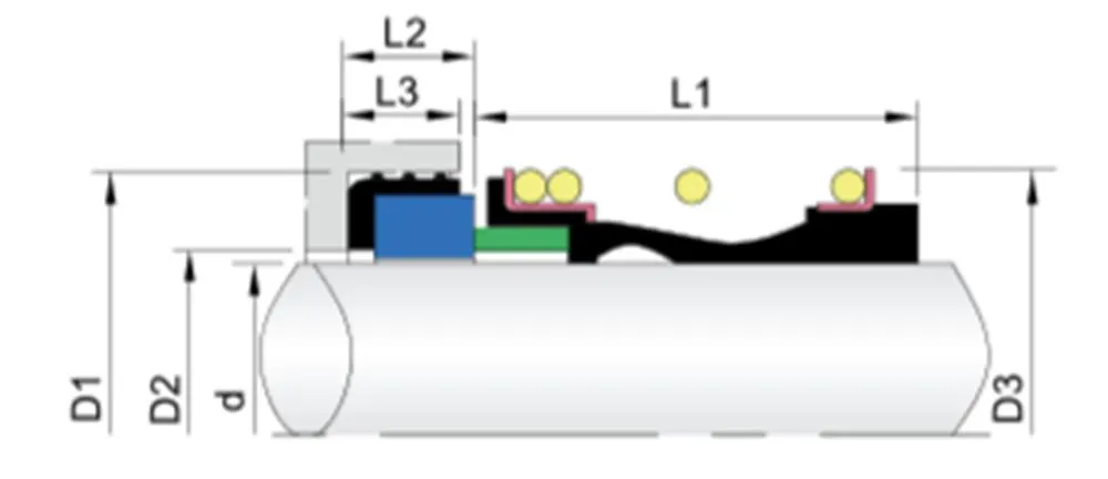 WG150 Elastomer Bellow Mechanical Seals for Pumps